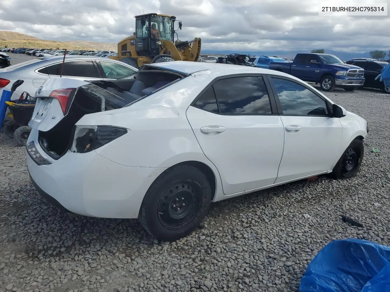 2017 Toyota Corolla L VIN: 2T1BURHE2HC795314 Lot: 56388175