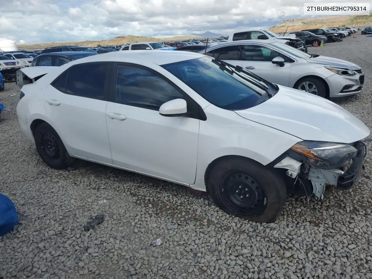 2017 Toyota Corolla L VIN: 2T1BURHE2HC795314 Lot: 56388175