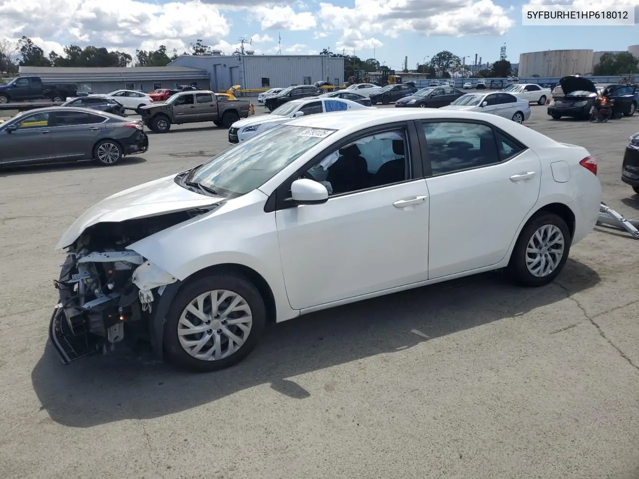 2017 Toyota Corolla L VIN: 5YFBURHE1HP618012 Lot: 56793125
