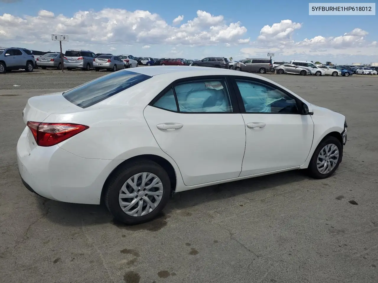 2017 Toyota Corolla L VIN: 5YFBURHE1HP618012 Lot: 56793125