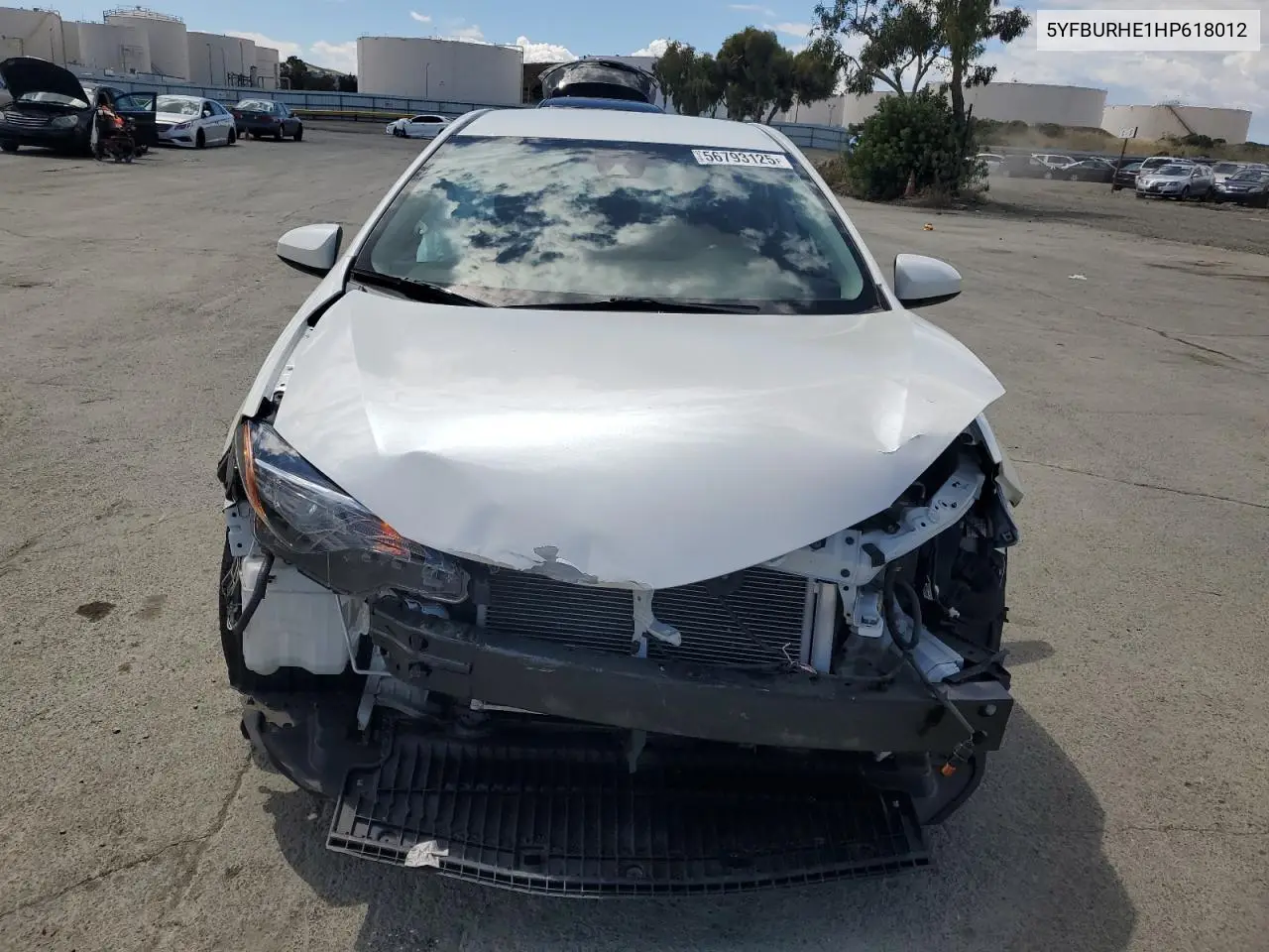 2017 Toyota Corolla L VIN: 5YFBURHE1HP618012 Lot: 56793125