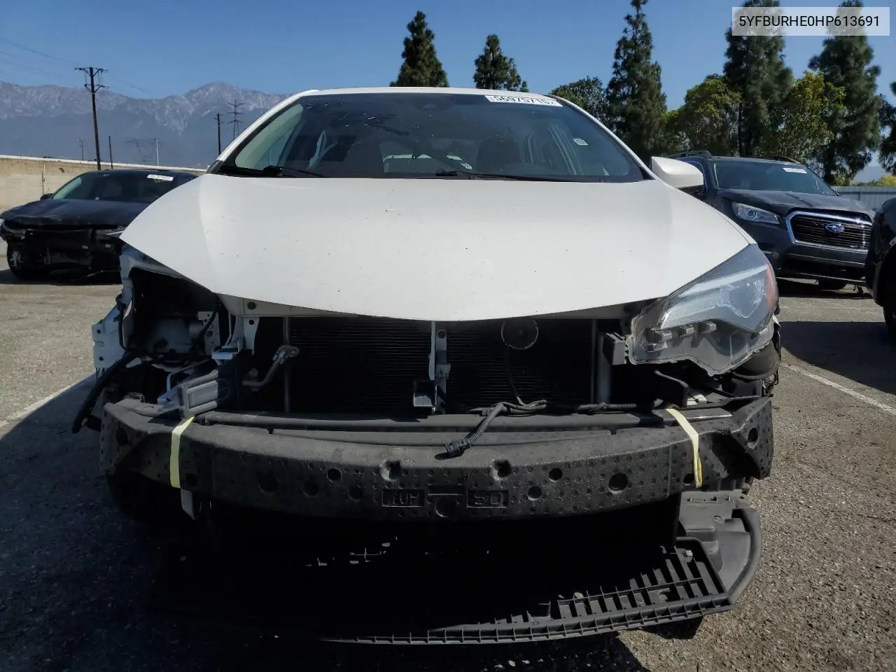 2017 Toyota Corolla L VIN: 5YFBURHE0HP613691 Lot: 56975715