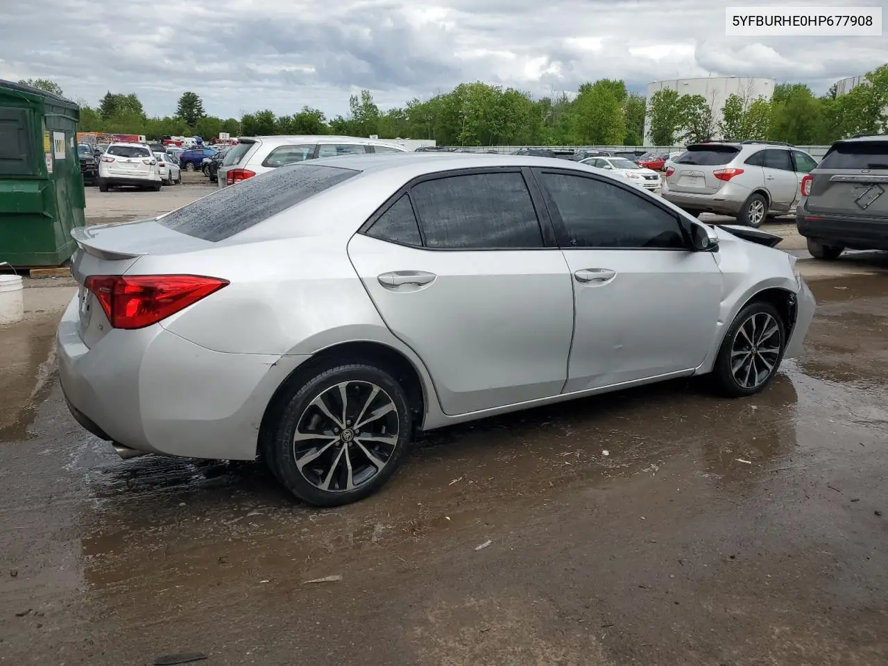 2017 Toyota Corolla L VIN: 5YFBURHE0HP677908 Lot: 58581035