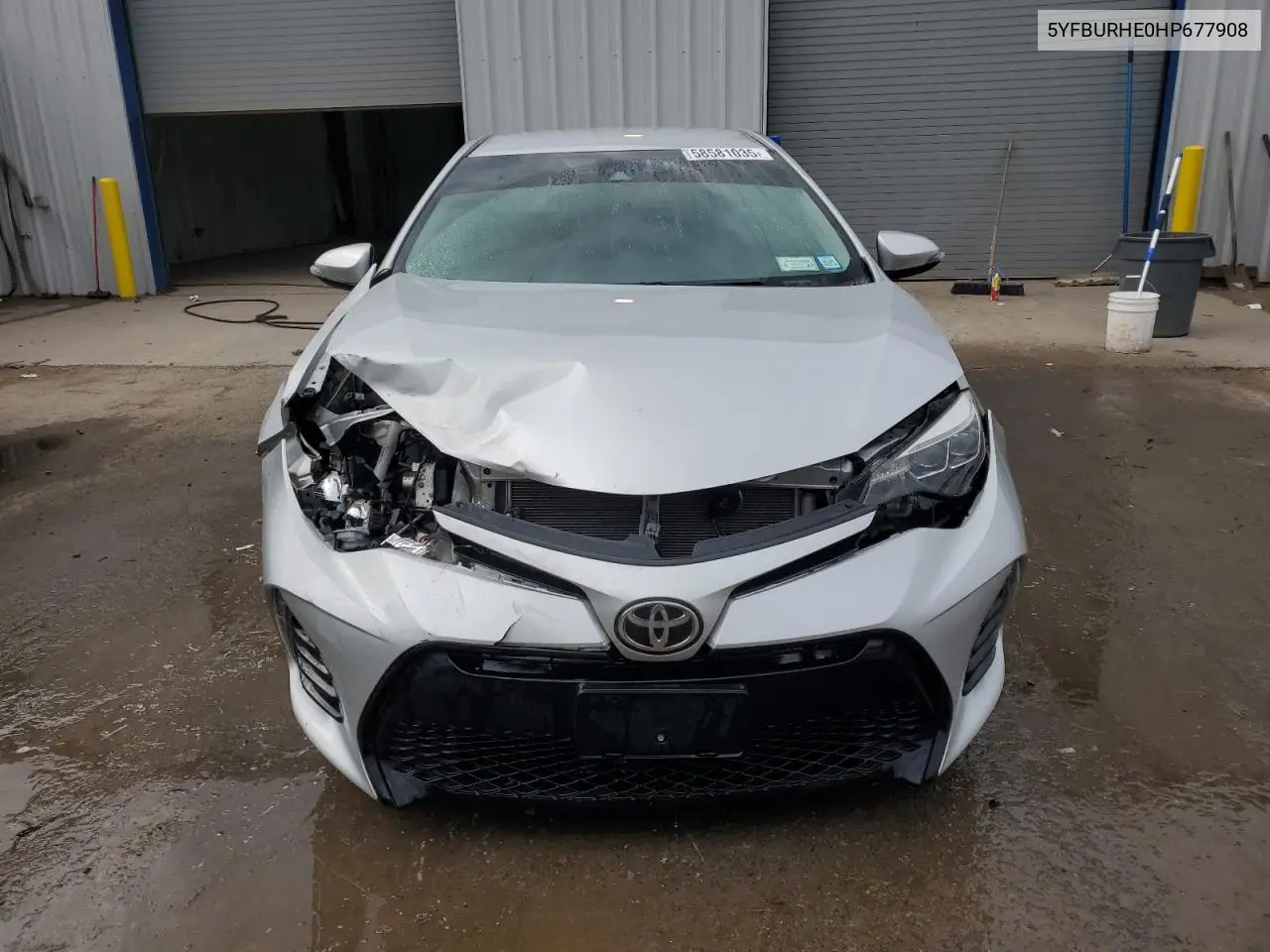 2017 Toyota Corolla L VIN: 5YFBURHE0HP677908 Lot: 58581035