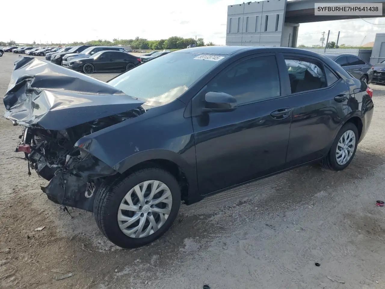 2017 Toyota Corolla L VIN: 5YFBURHE7HP641438 Lot: 59123745