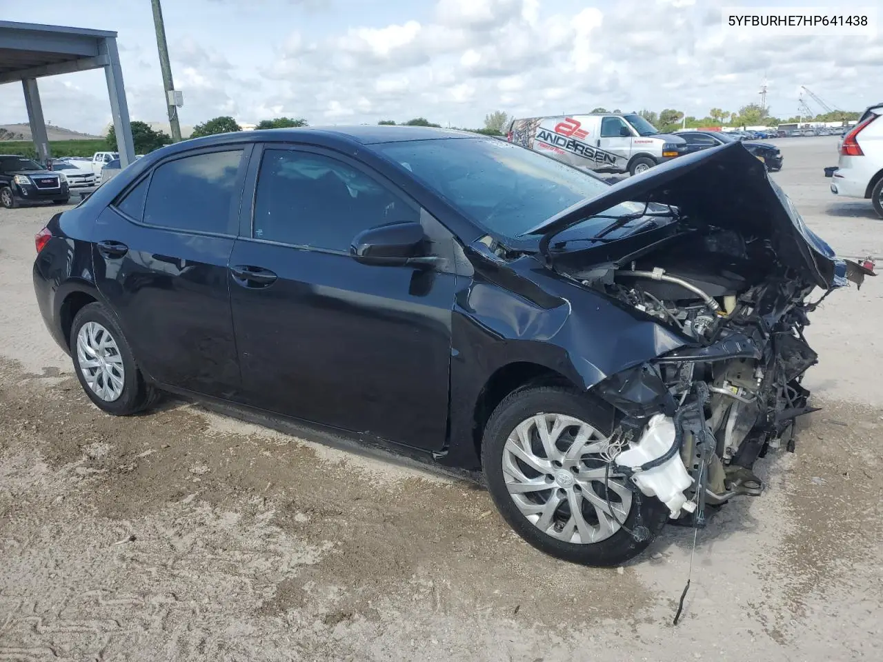 2017 Toyota Corolla L VIN: 5YFBURHE7HP641438 Lot: 59123745