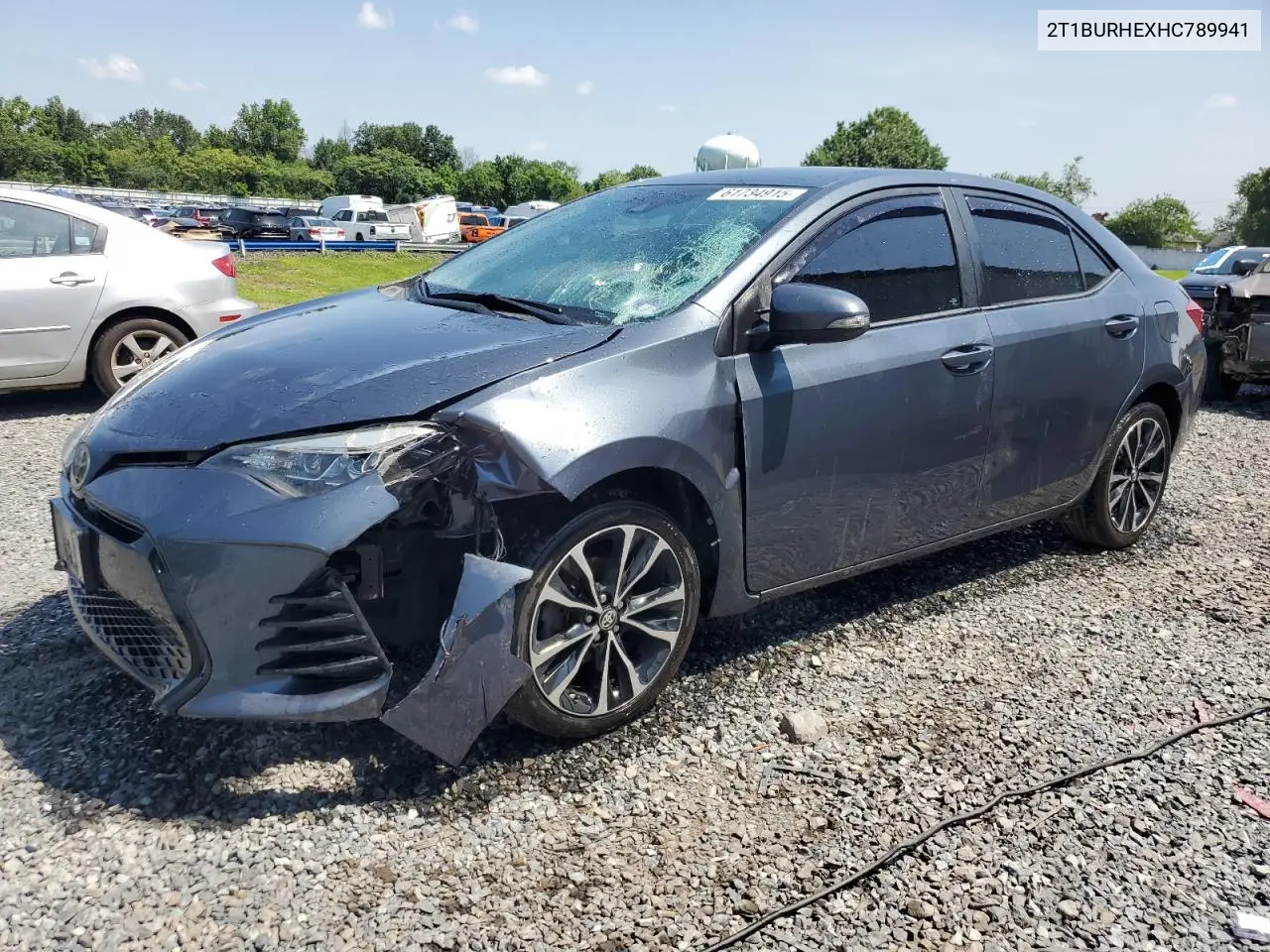 2017 Toyota Corolla L VIN: 2T1BURHEXHC789941 Lot: 61734915