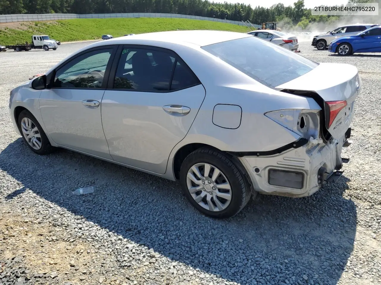 2017 Toyota Corolla L VIN: 2T1BURHE4HC795220 Lot: 62662005