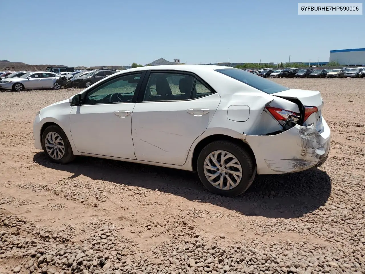 2017 Toyota Corolla L VIN: 5YFBURHE7HP590006 Lot: 62910385