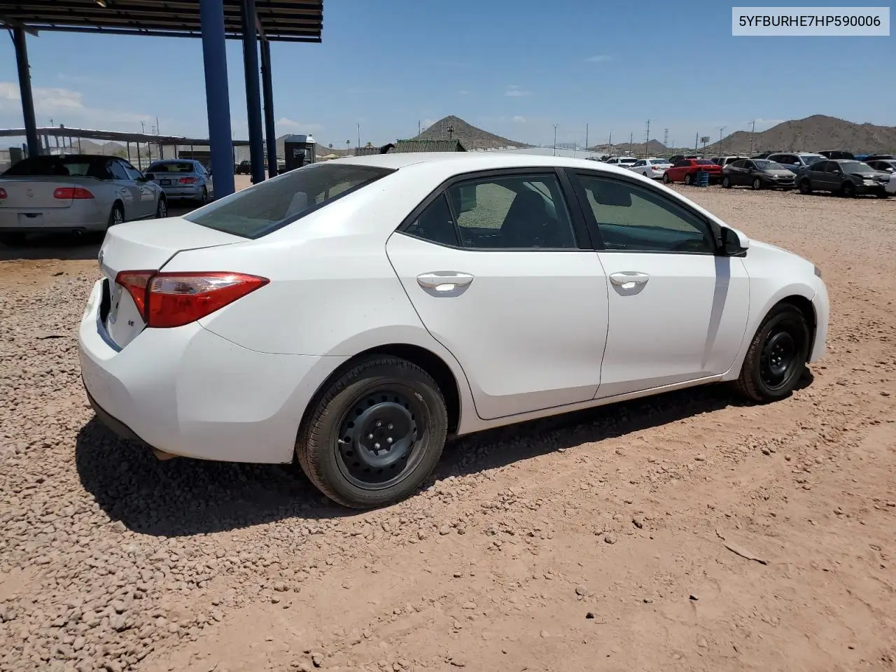 2017 Toyota Corolla L VIN: 5YFBURHE7HP590006 Lot: 62910385