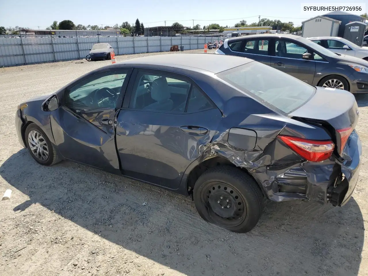 2017 Toyota Corolla L VIN: 5YFBURHE5HP726956 Lot: 62965765