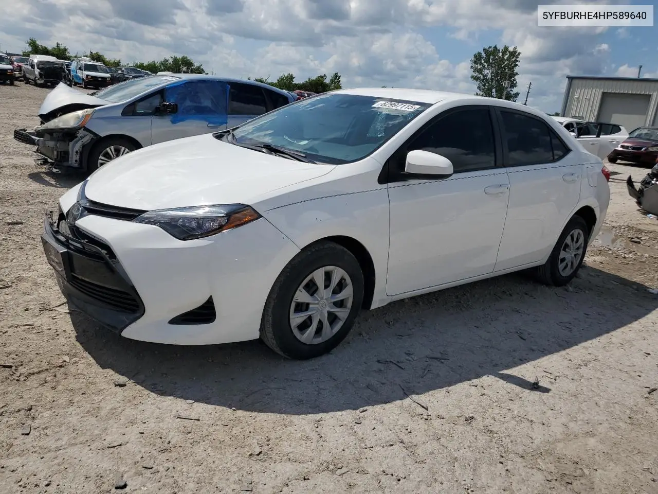 2017 Toyota Corolla L VIN: 5YFBURHE4HP589640 Lot: 62997115