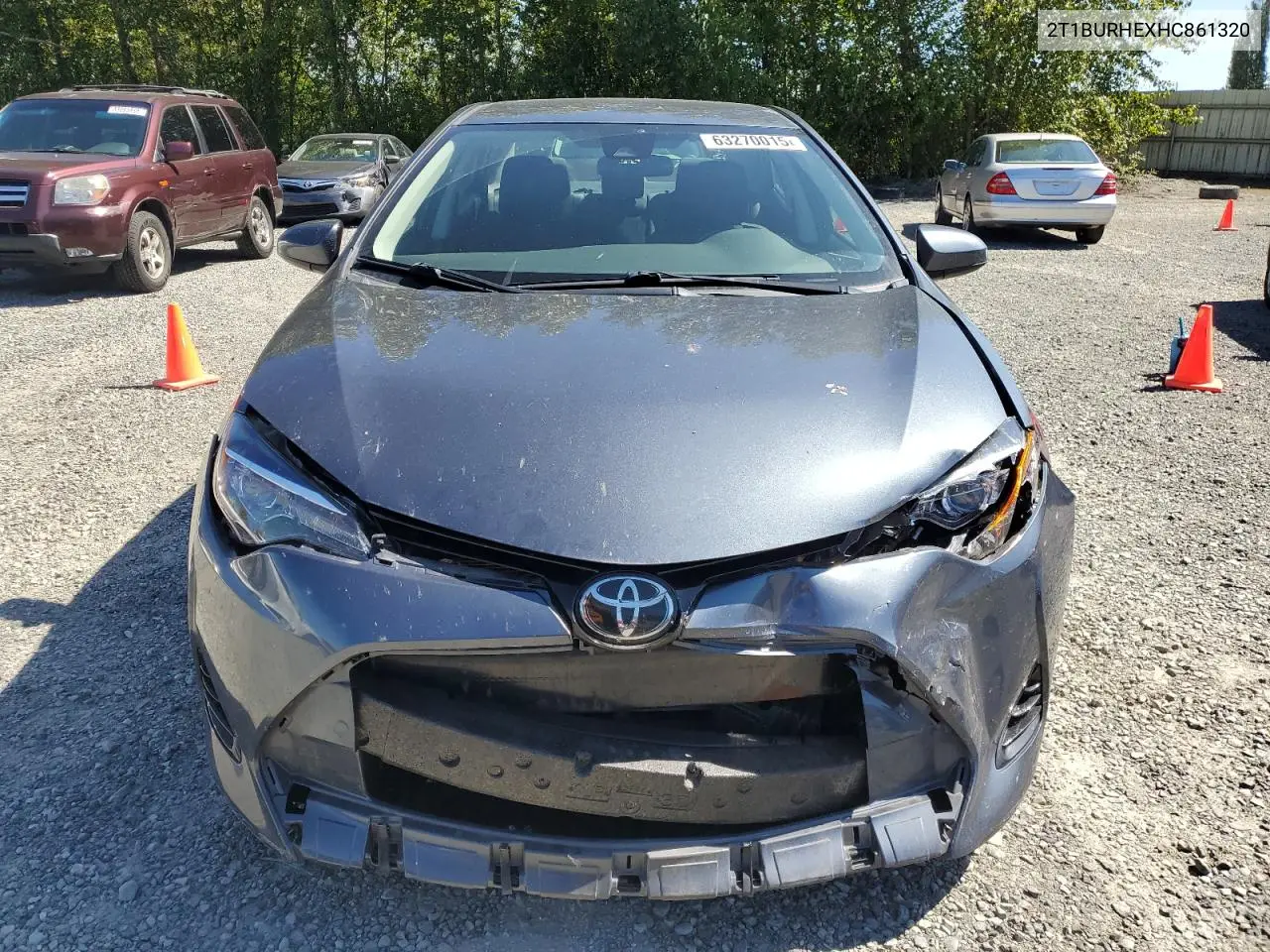 2017 Toyota Corolla L VIN: 2T1BURHEXHC861320 Lot: 63270015