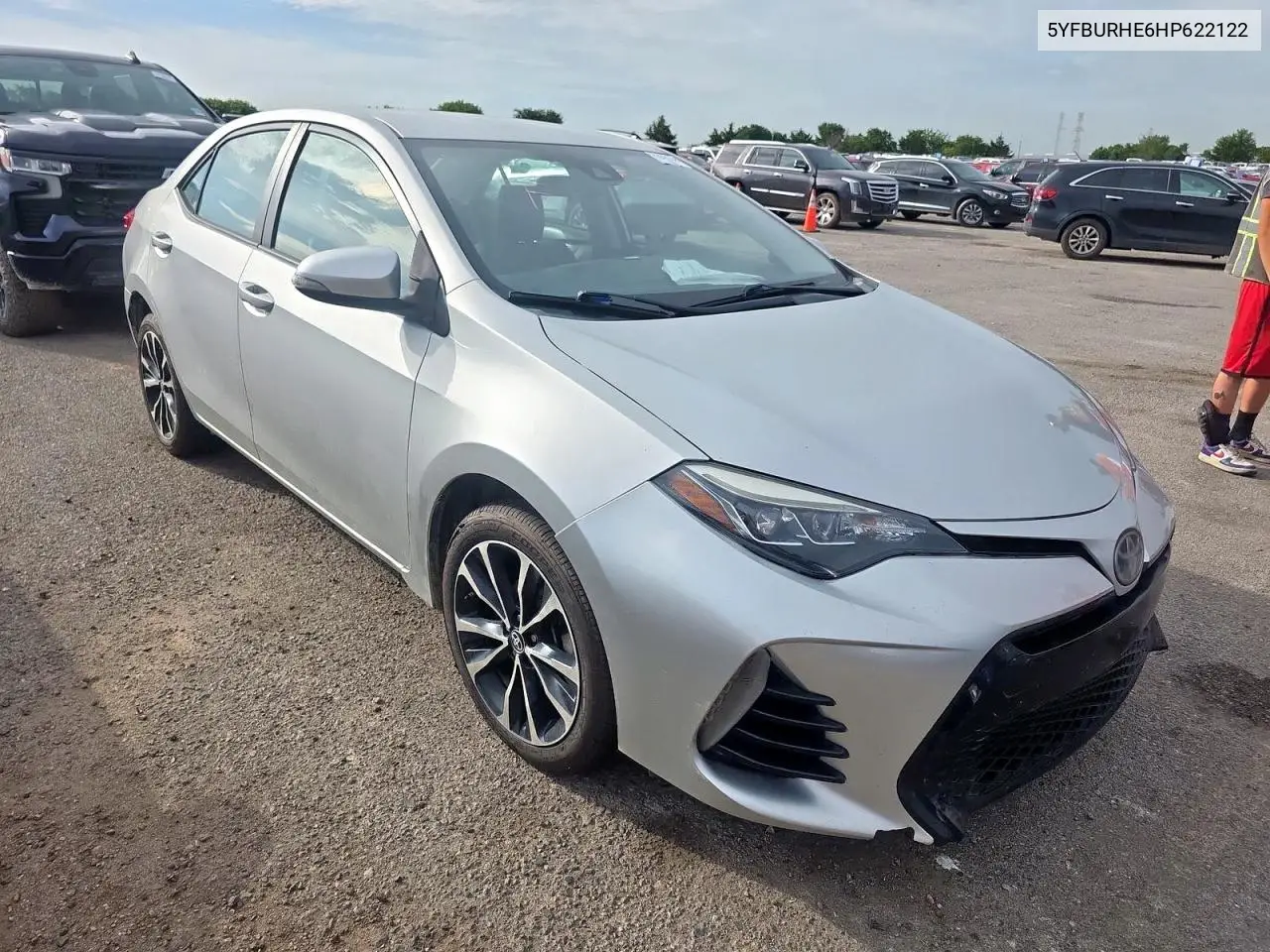 2017 Toyota Corolla L VIN: 5YFBURHE6HP622122 Lot: 63535595