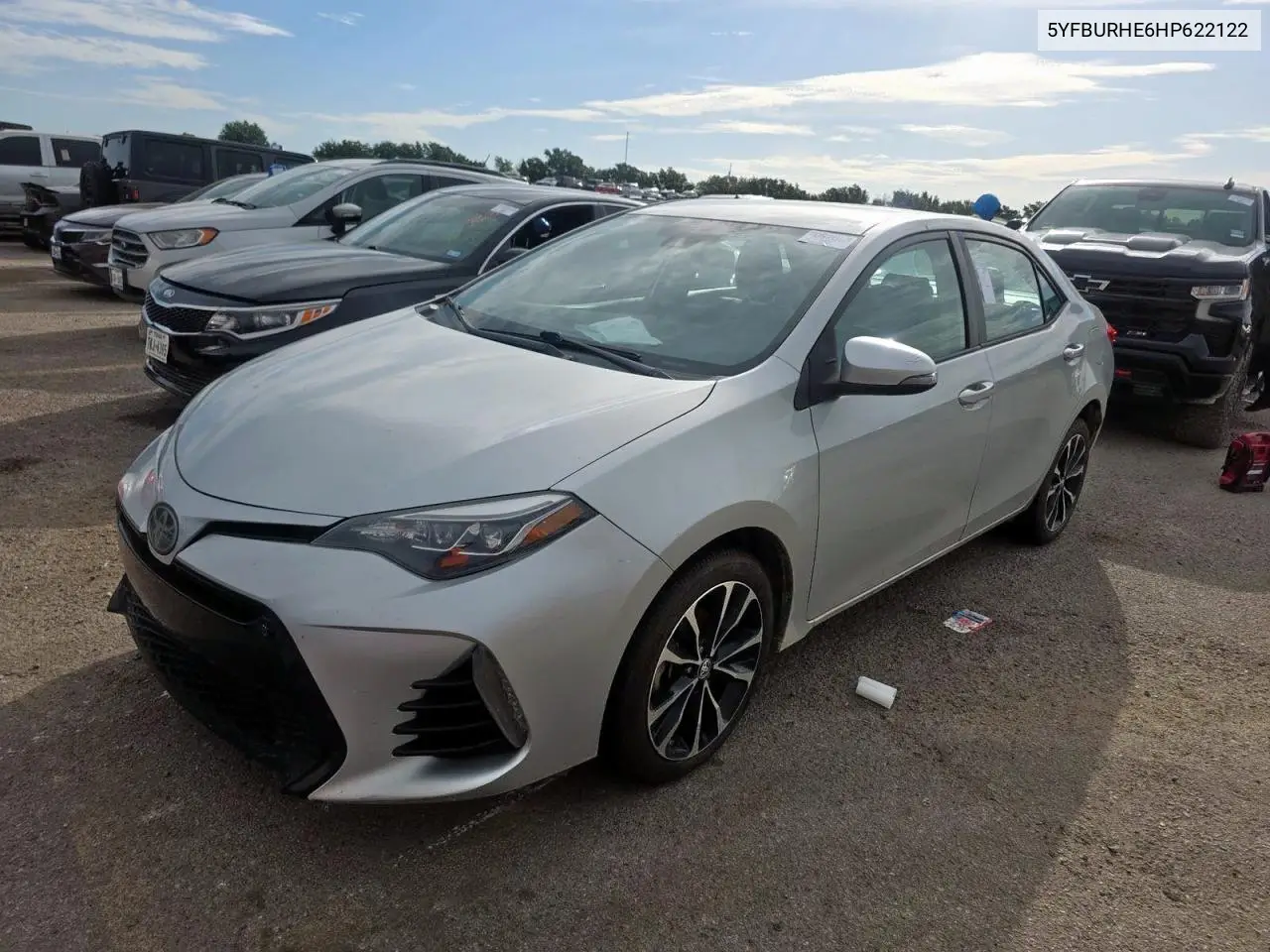 2017 Toyota Corolla L VIN: 5YFBURHE6HP622122 Lot: 63535595