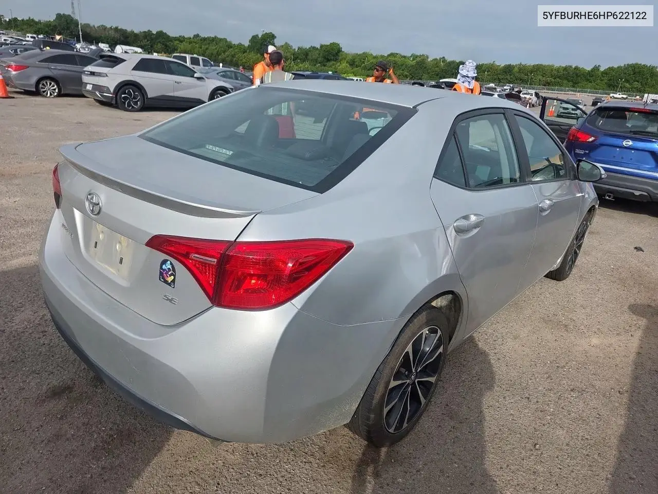 2017 Toyota Corolla L VIN: 5YFBURHE6HP622122 Lot: 63535595
