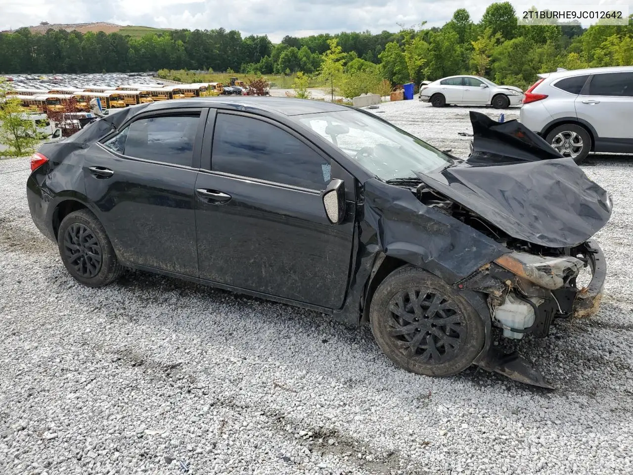 2018 Toyota Corolla L VIN: 2T1BURHE9JC012642 Lot: 58707065