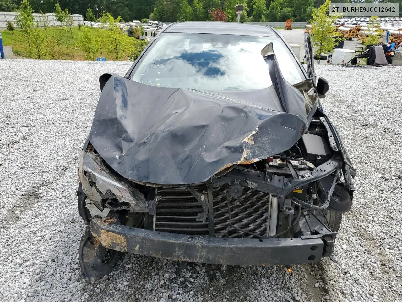 2018 Toyota Corolla L VIN: 2T1BURHE9JC012642 Lot: 58707065