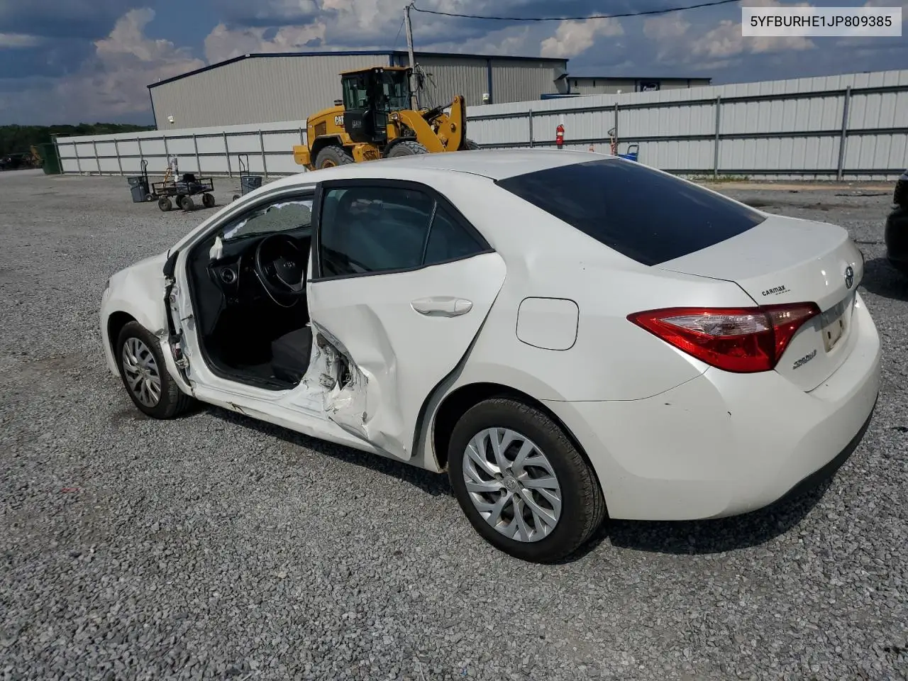 2018 Toyota Corolla L VIN: 5YFBURHE1JP809385 Lot: 62662335