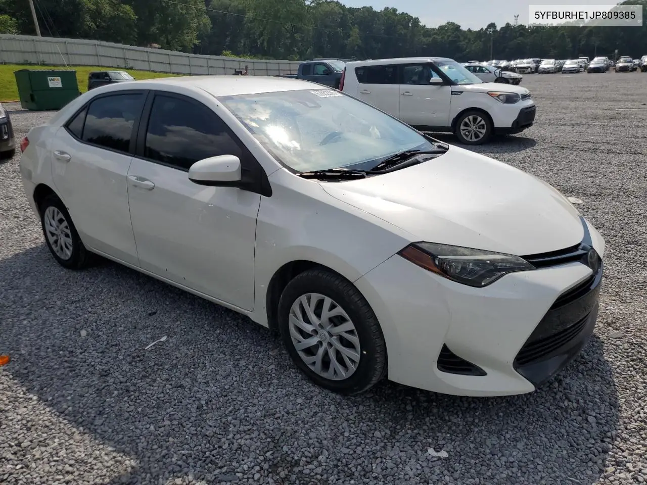 2018 Toyota Corolla L VIN: 5YFBURHE1JP809385 Lot: 62662335