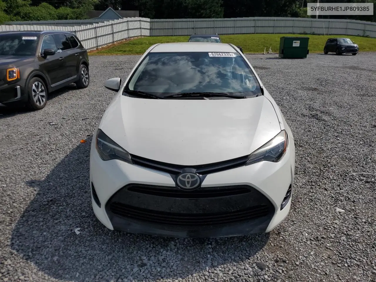 2018 Toyota Corolla L VIN: 5YFBURHE1JP809385 Lot: 62662335