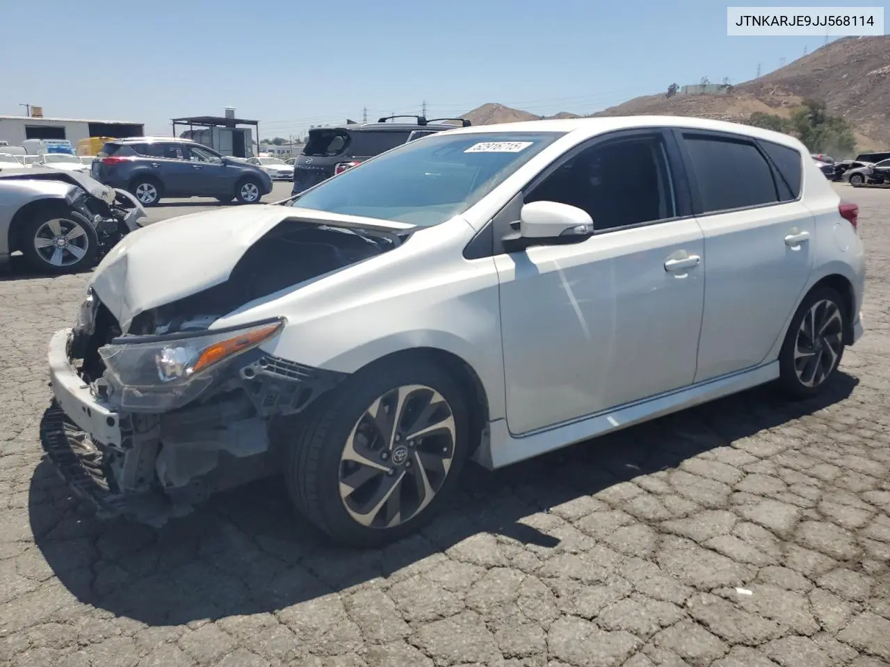 2018 Toyota Corolla Im VIN: JTNKARJE9JJ568114 Lot: 62916715