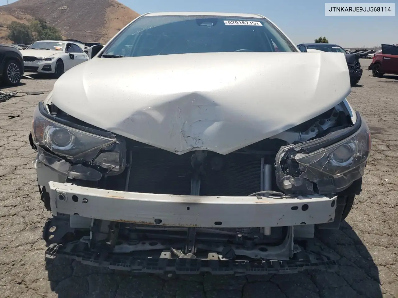 2018 Toyota Corolla Im VIN: JTNKARJE9JJ568114 Lot: 62916715