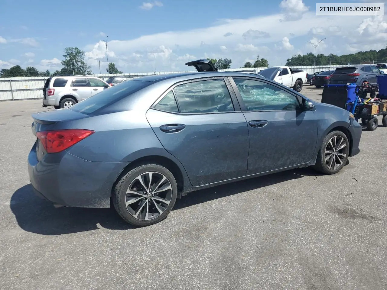 2018 Toyota Corolla L VIN: 2T1BURHE6JC000982 Lot: 63018655