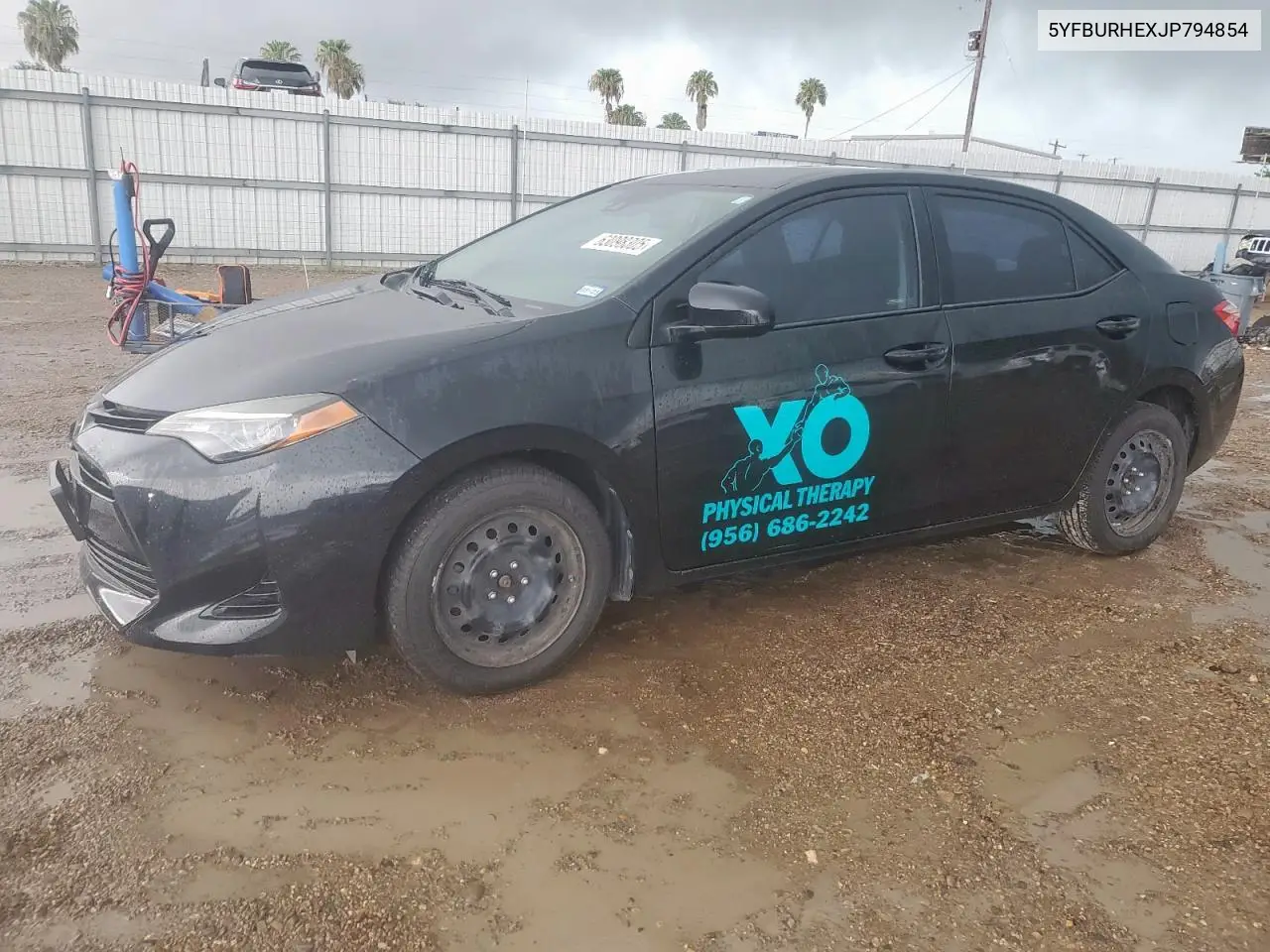 2018 Toyota Corolla L VIN: 5YFBURHEXJP794854 Lot: 63098305