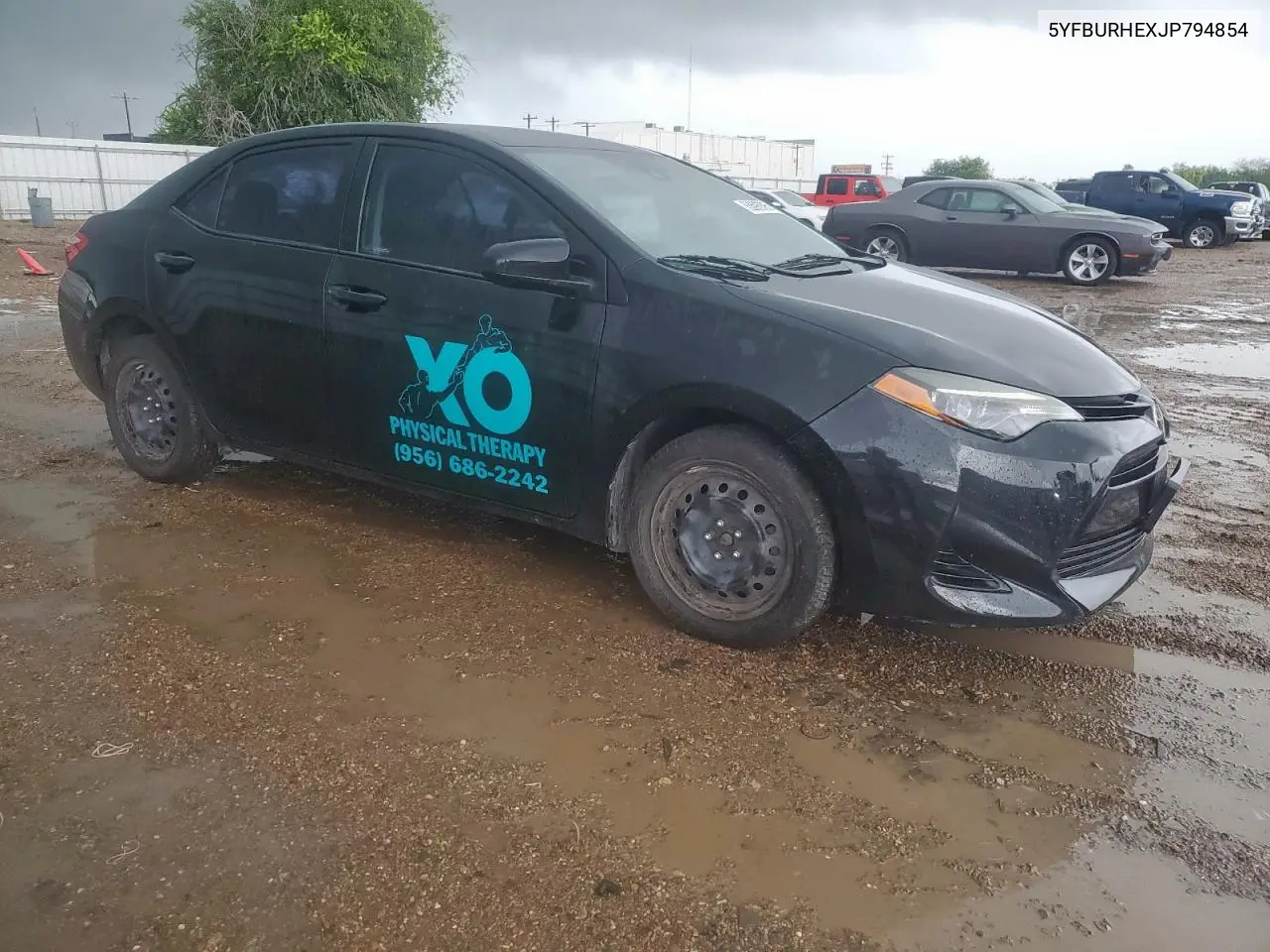 2018 Toyota Corolla L VIN: 5YFBURHEXJP794854 Lot: 63098305