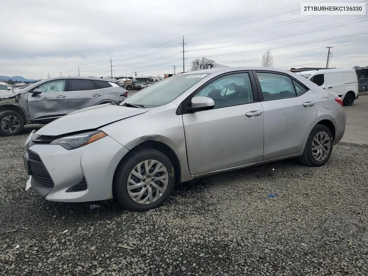 2019 Toyota Corolla L VIN: 2T1BURHE5KC136330 Lot: 48595785