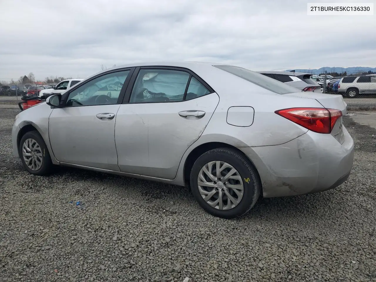2019 Toyota Corolla L VIN: 2T1BURHE5KC136330 Lot: 48595785