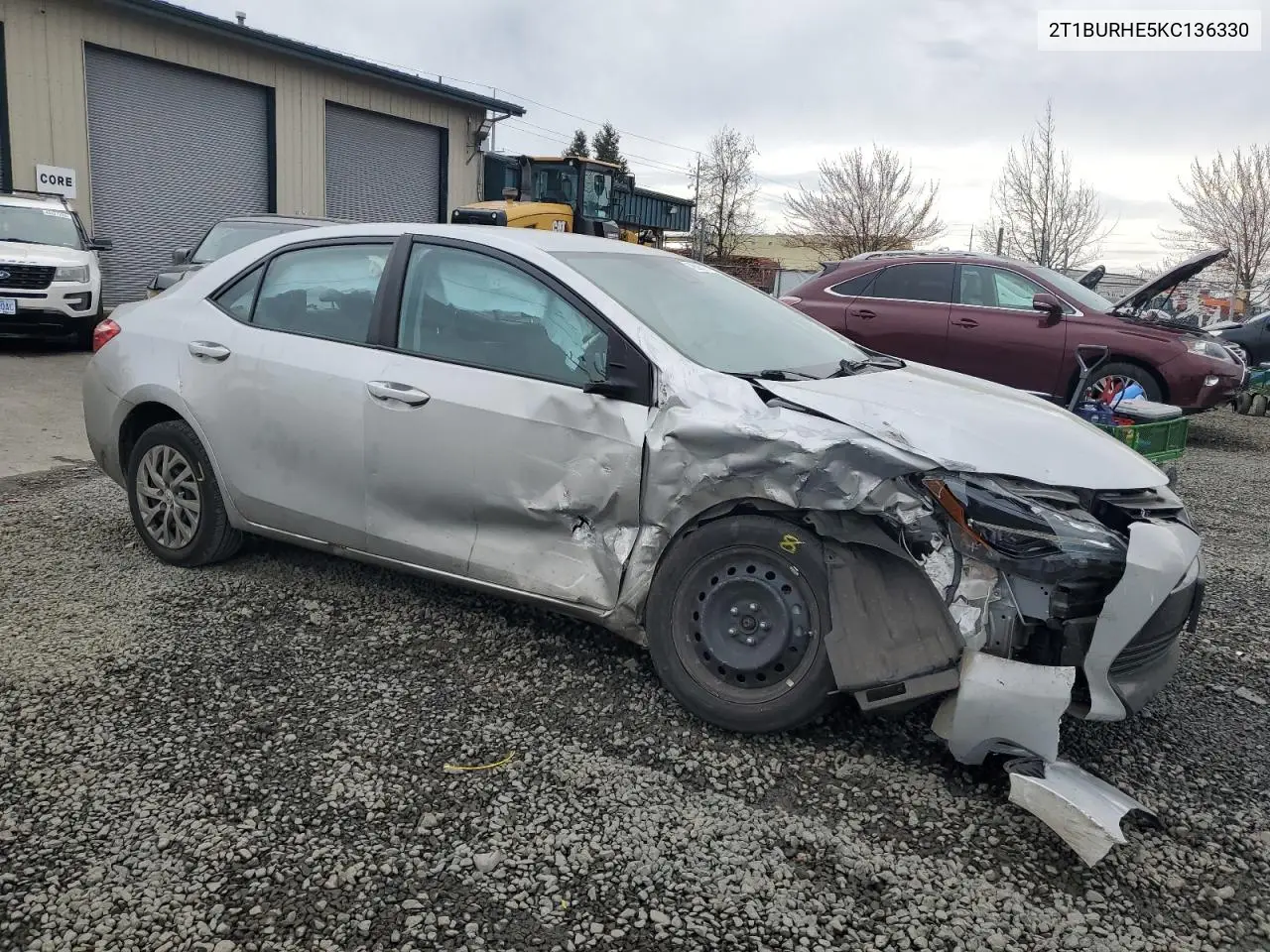 2019 Toyota Corolla L VIN: 2T1BURHE5KC136330 Lot: 48595785