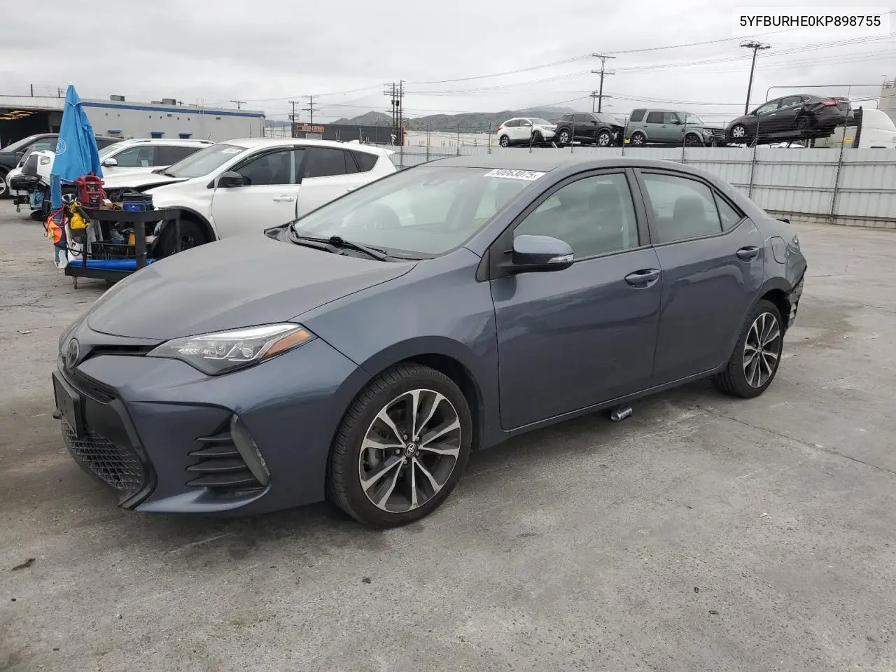 2019 Toyota Corolla L VIN: 5YFBURHE0KP898755 Lot: 50063075