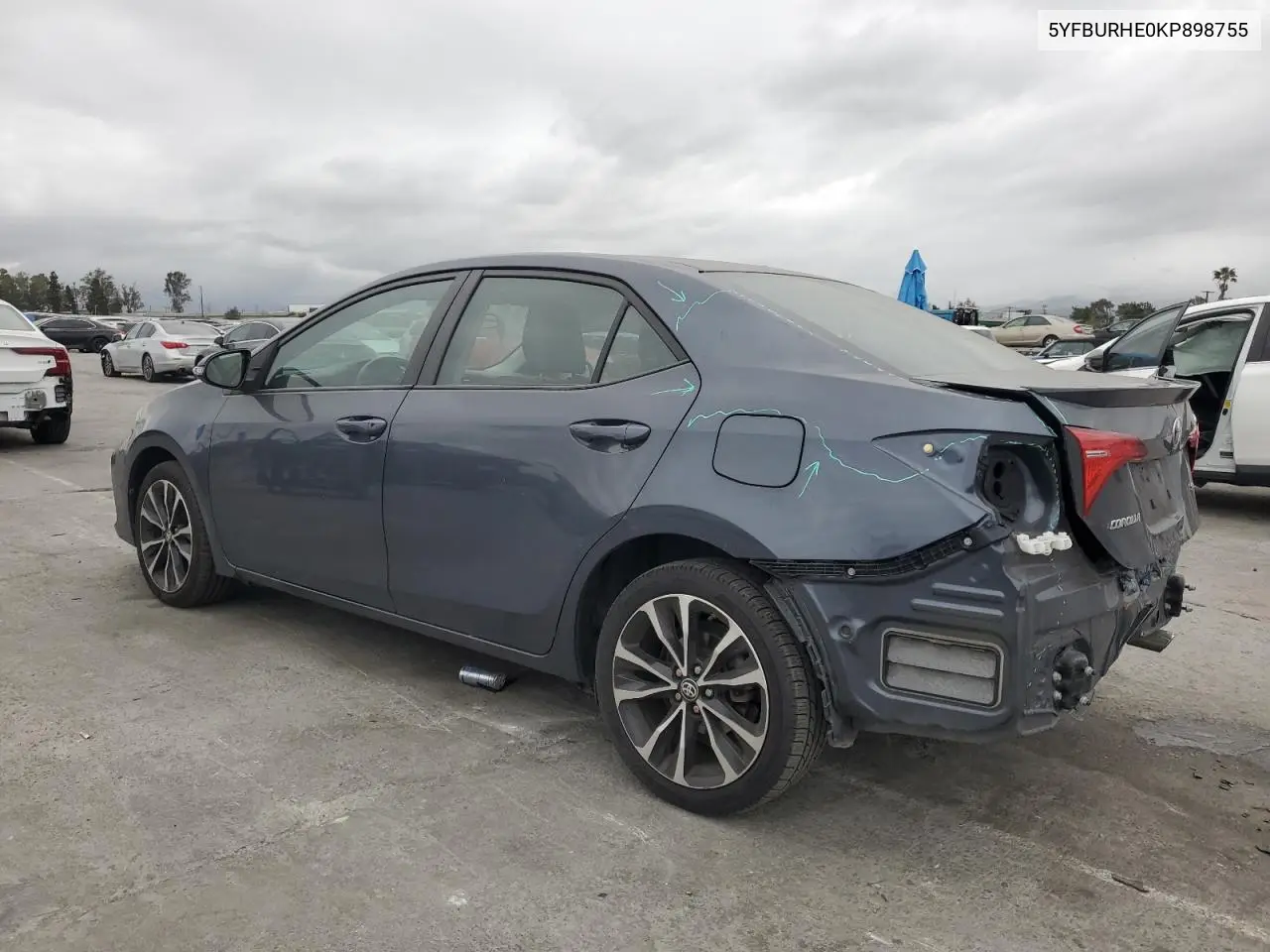 2019 Toyota Corolla L VIN: 5YFBURHE0KP898755 Lot: 50063075