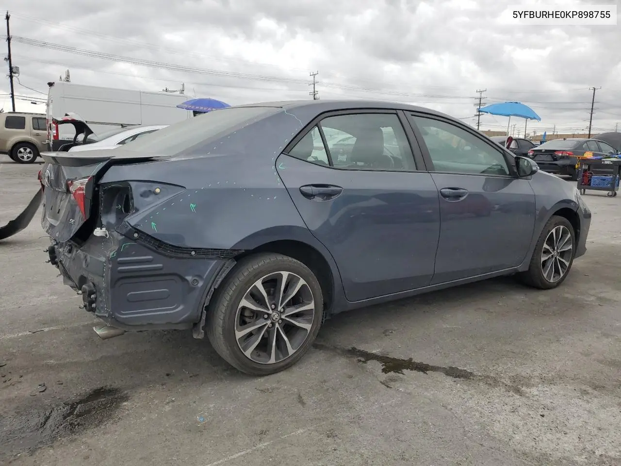 2019 Toyota Corolla L VIN: 5YFBURHE0KP898755 Lot: 50063075