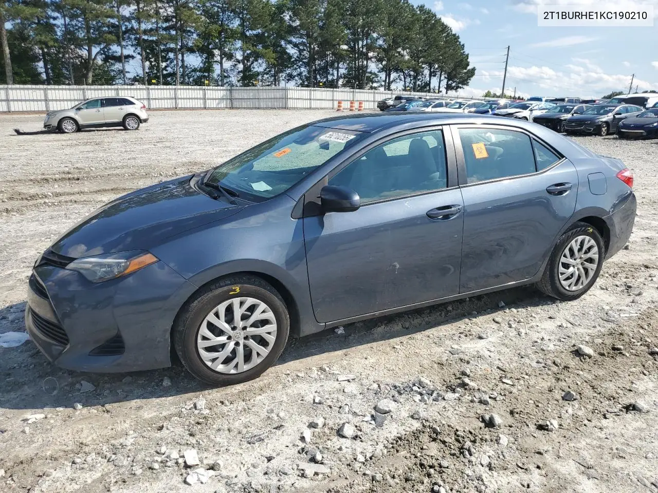 2019 Toyota Corolla L VIN: 2T1BURHE1KC190210 Lot: 56210255