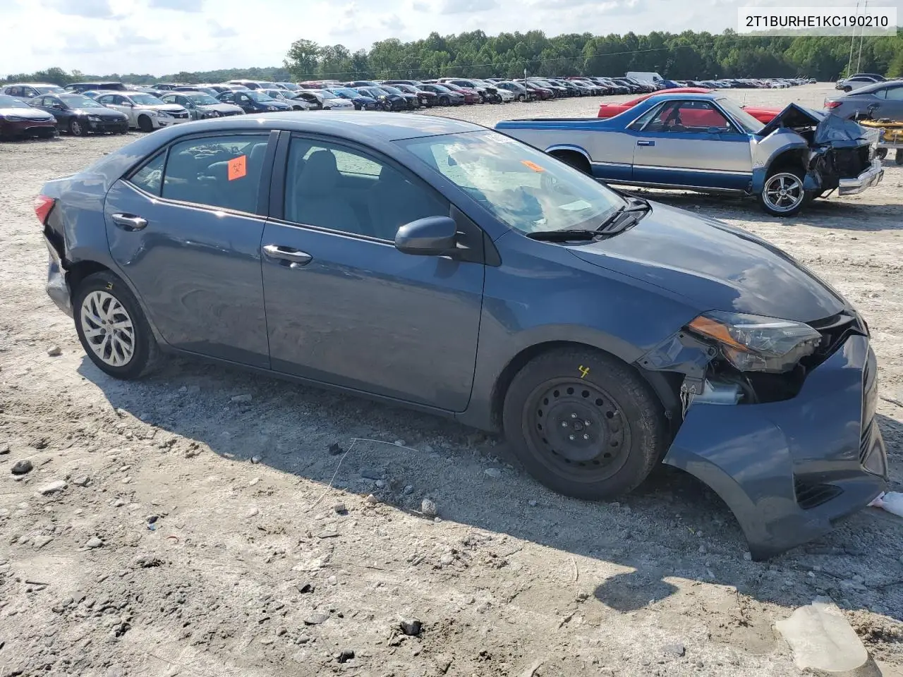 2019 Toyota Corolla L VIN: 2T1BURHE1KC190210 Lot: 56210255
