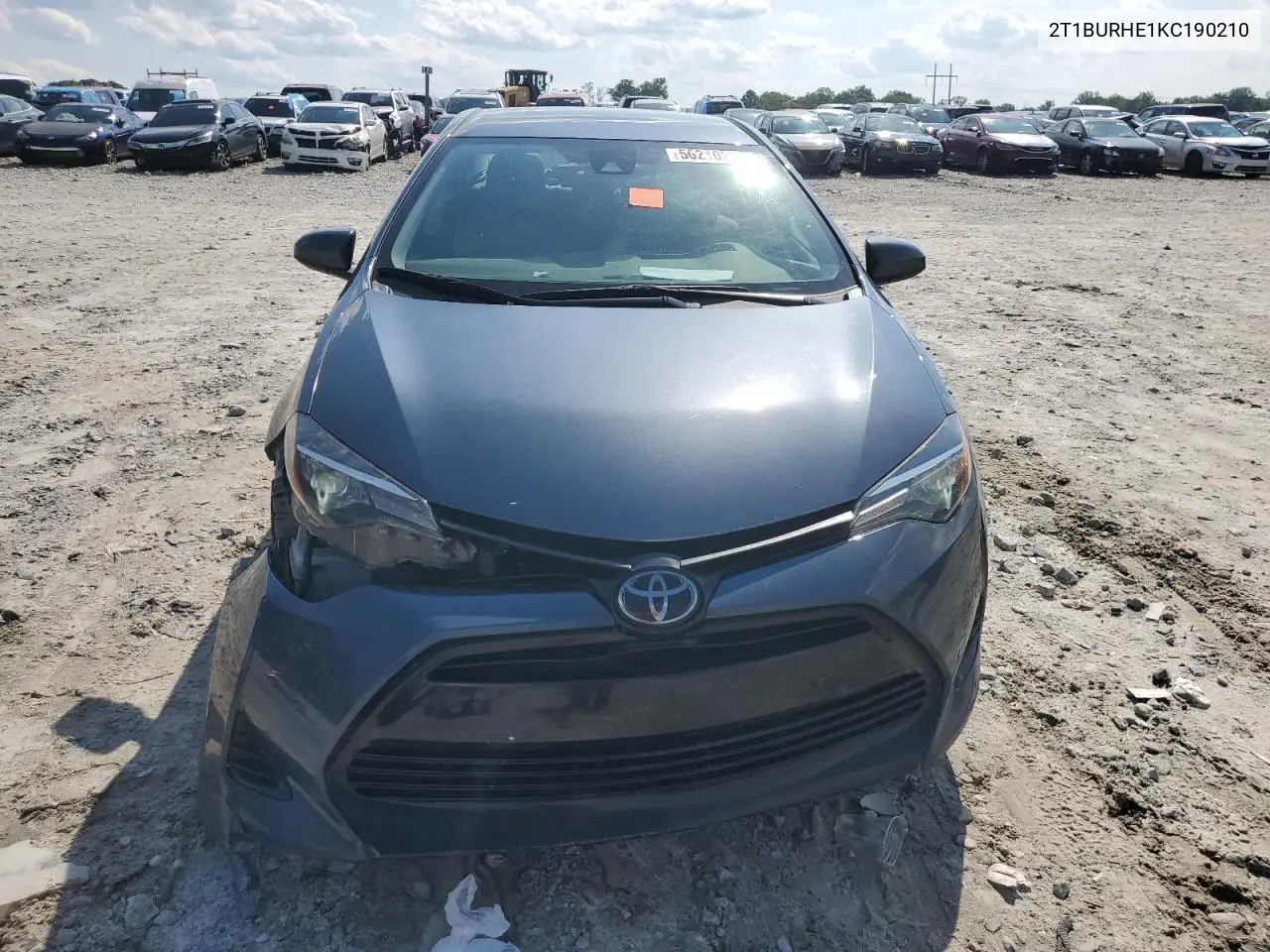 2019 Toyota Corolla L VIN: 2T1BURHE1KC190210 Lot: 56210255