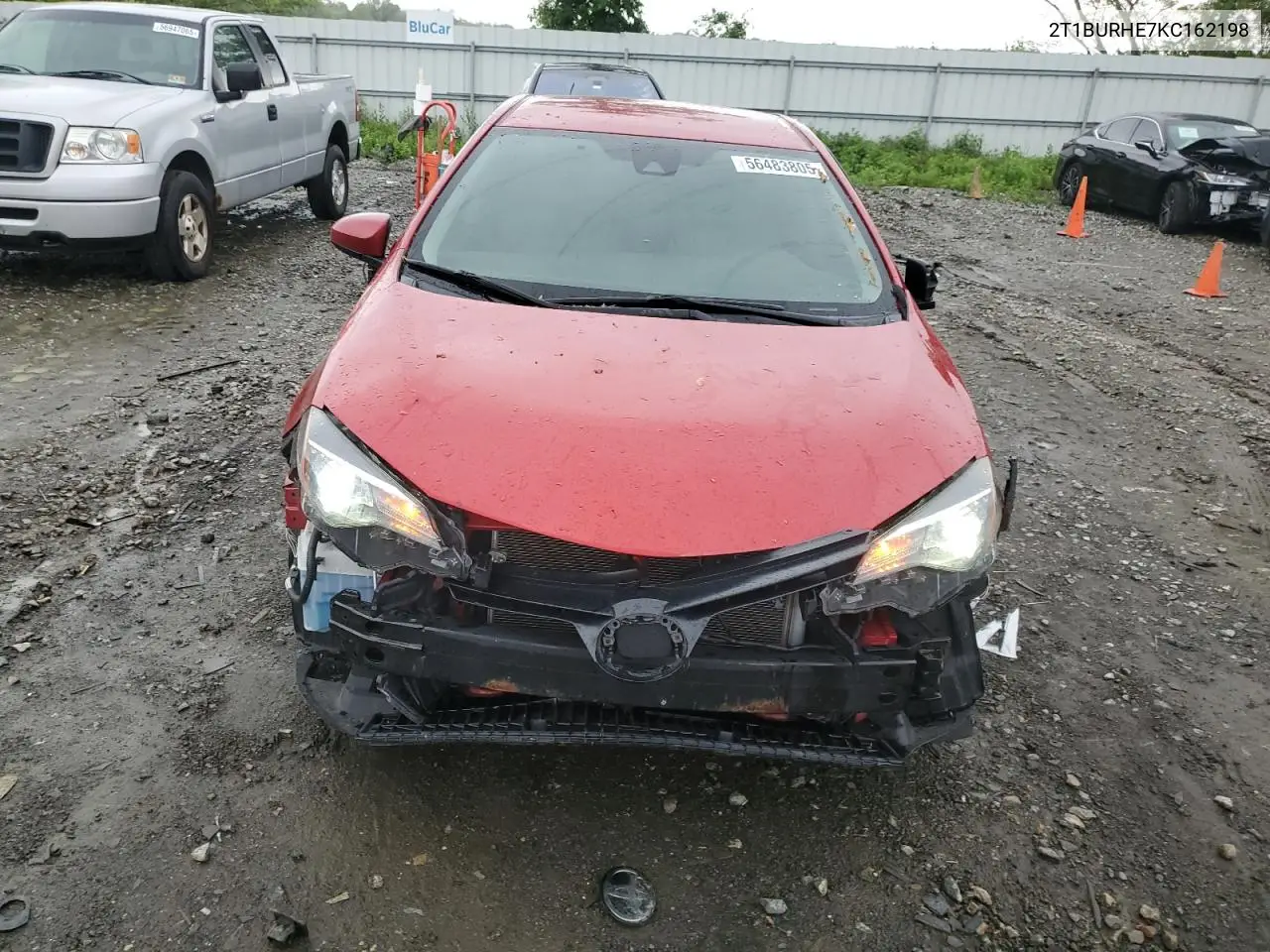 2019 Toyota Corolla L VIN: 2T1BURHE7KC162198 Lot: 56483805