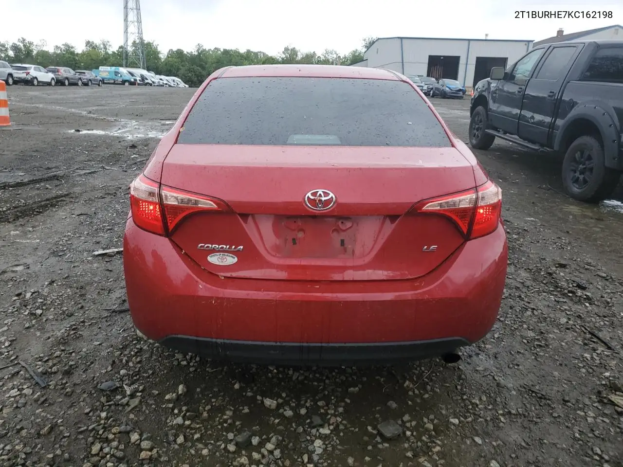 2019 Toyota Corolla L VIN: 2T1BURHE7KC162198 Lot: 56483805