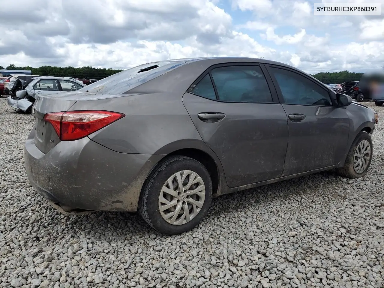 2019 Toyota Corolla L VIN: 5YFBURHE3KP868391 Lot: 58704495