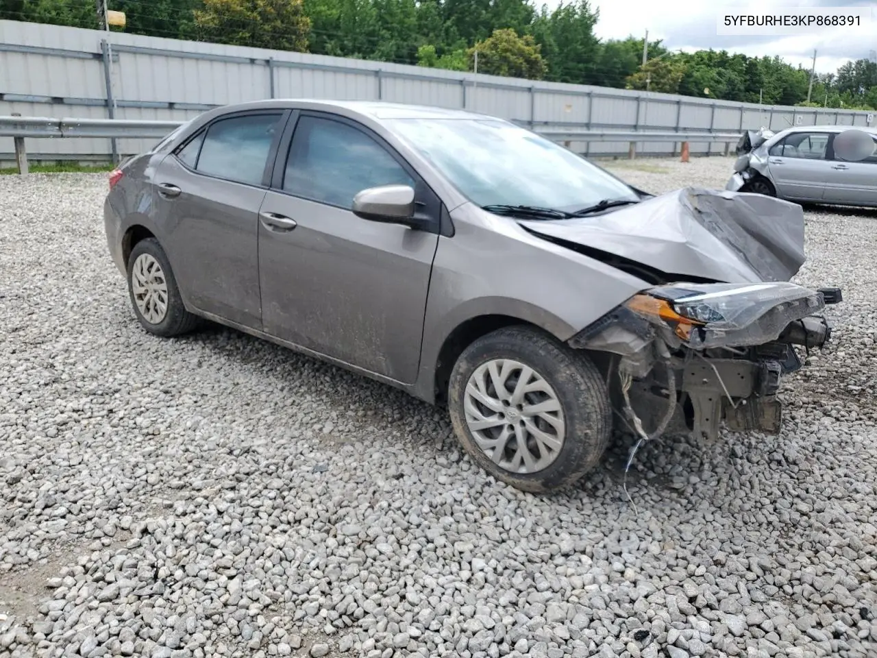 2019 Toyota Corolla L VIN: 5YFBURHE3KP868391 Lot: 58704495