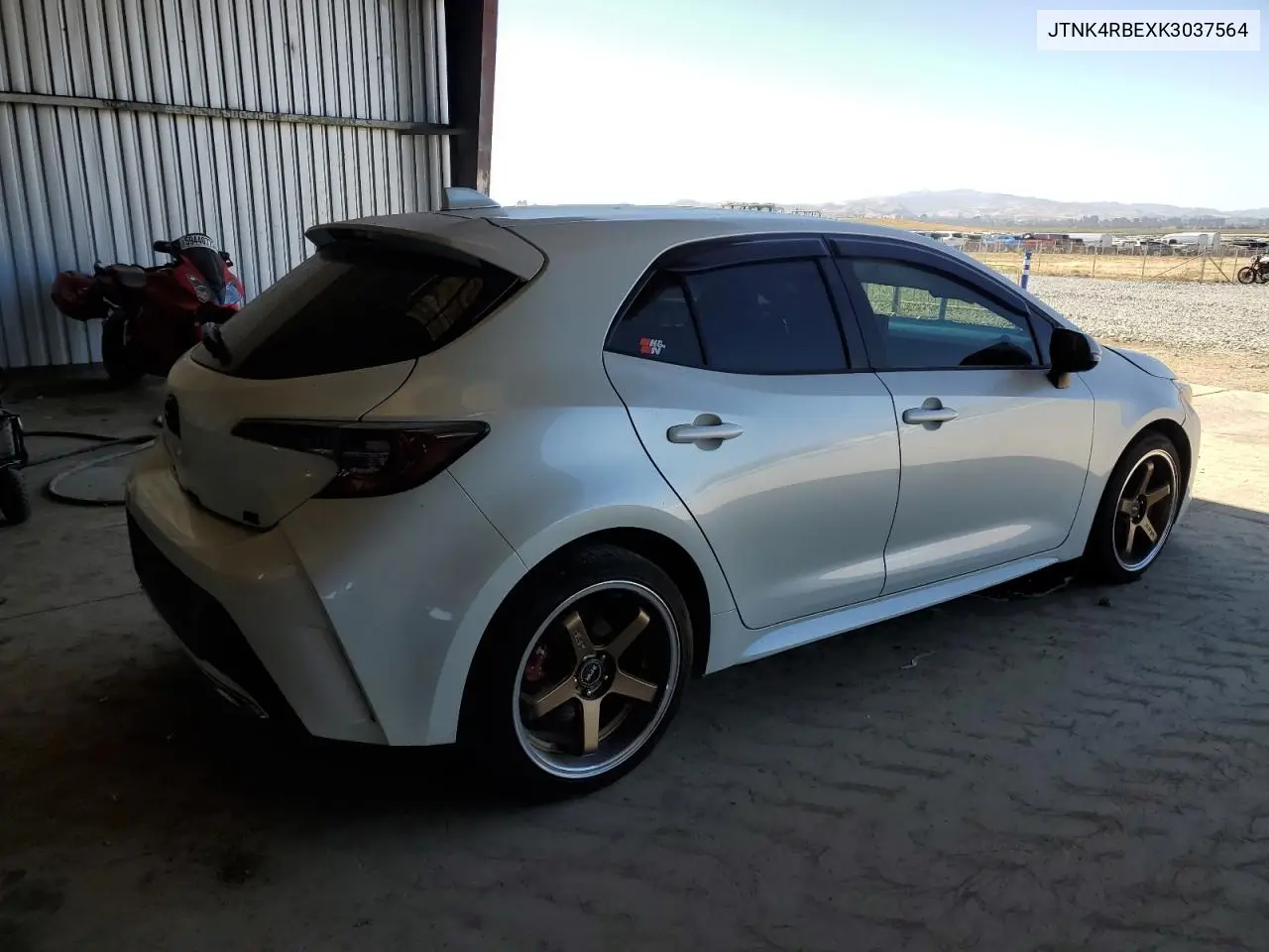2019 Toyota Corolla Se VIN: JTNK4RBEXK3037564 Lot: 60295725