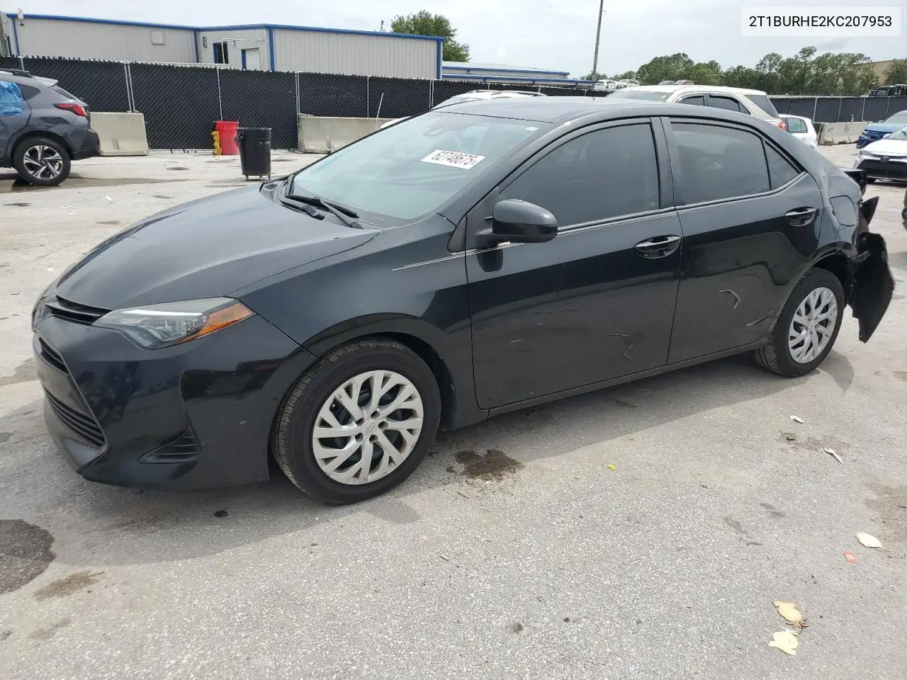 2019 Toyota Corolla L VIN: 2T1BURHE2KC207953 Lot: 62748675