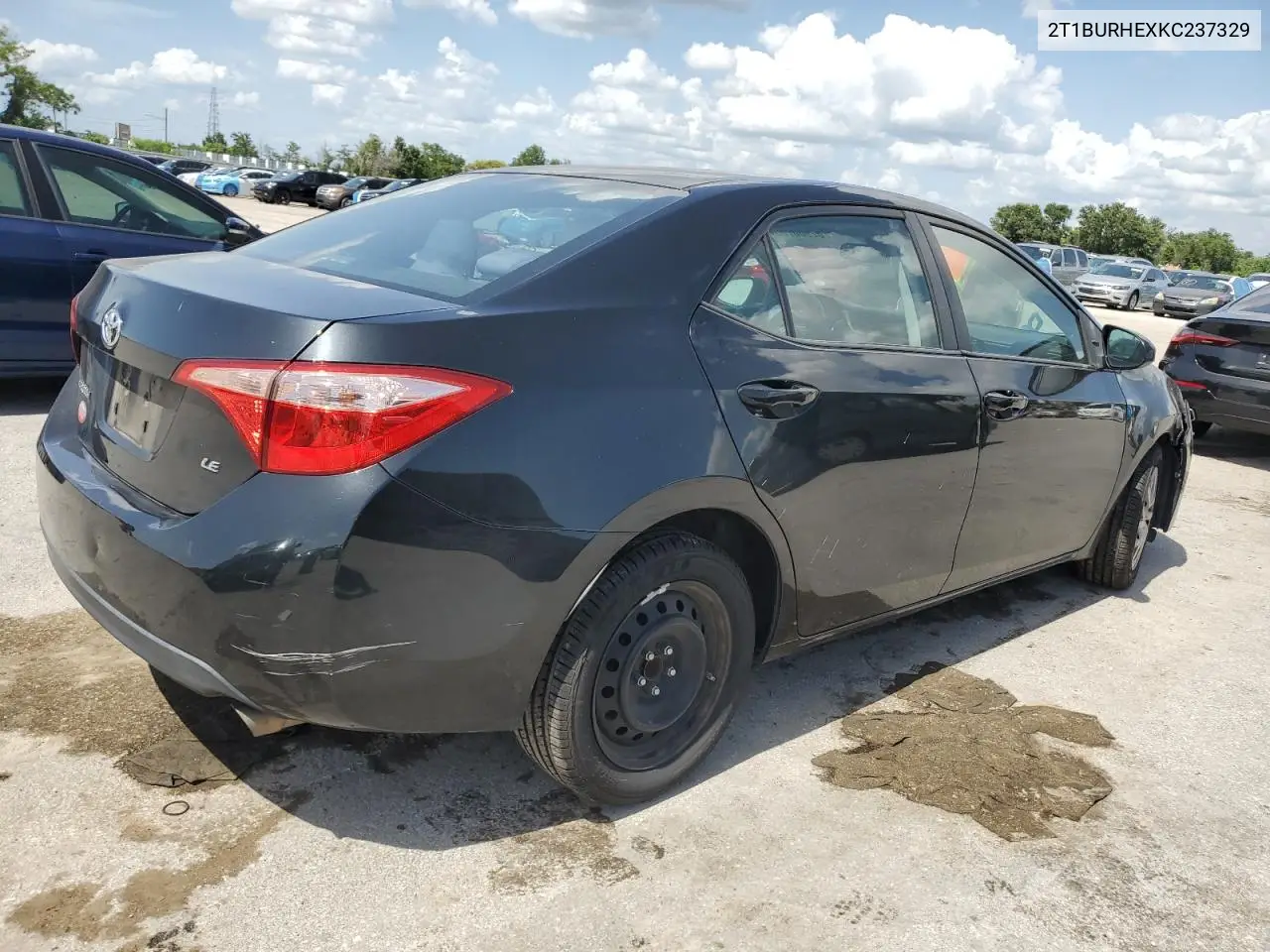 2019 Toyota Corolla L VIN: 2T1BURHEXKC237329 Lot: 62900785