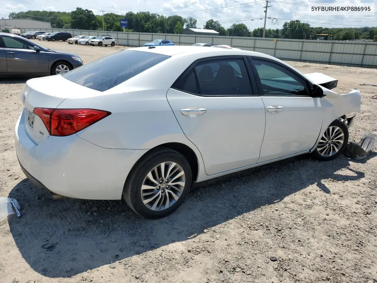 2019 Toyota Corolla L VIN: 5YFBURHE4KP886995 Lot: 62911495