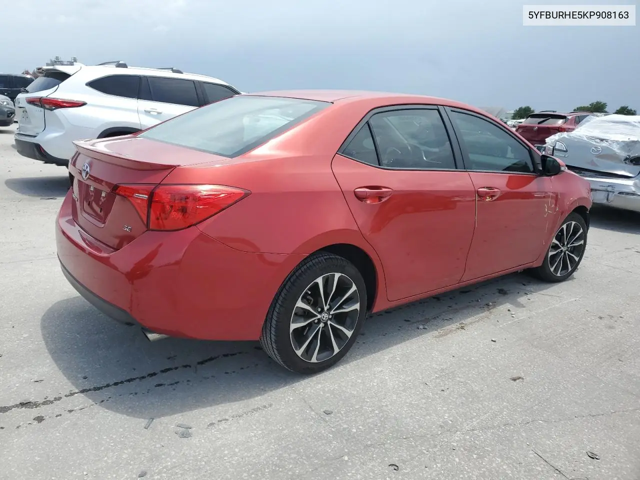 2019 Toyota Corolla L VIN: 5YFBURHE5KP908163 Lot: 62949415