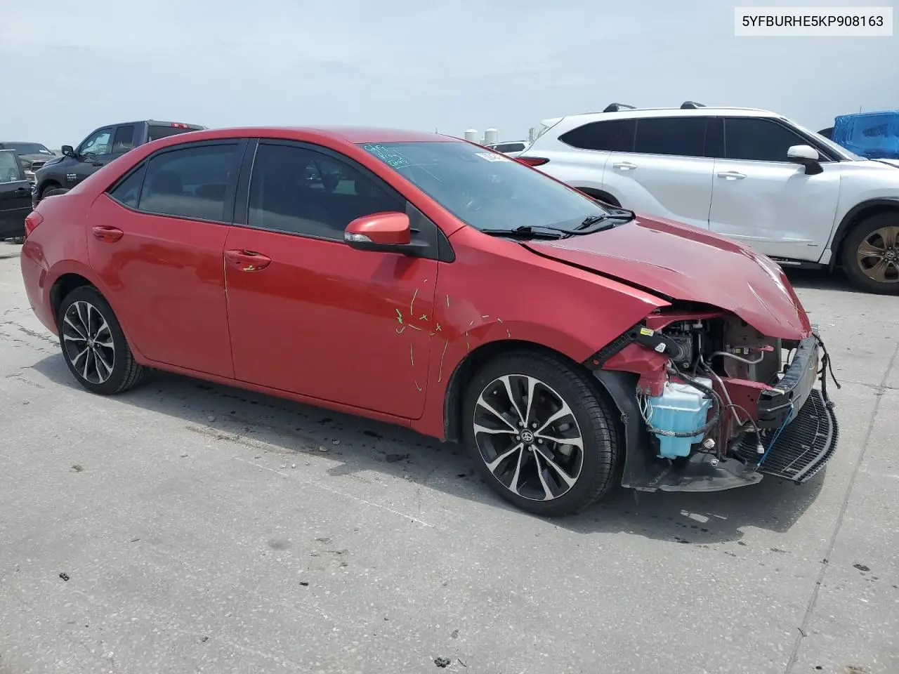2019 Toyota Corolla L VIN: 5YFBURHE5KP908163 Lot: 62949415