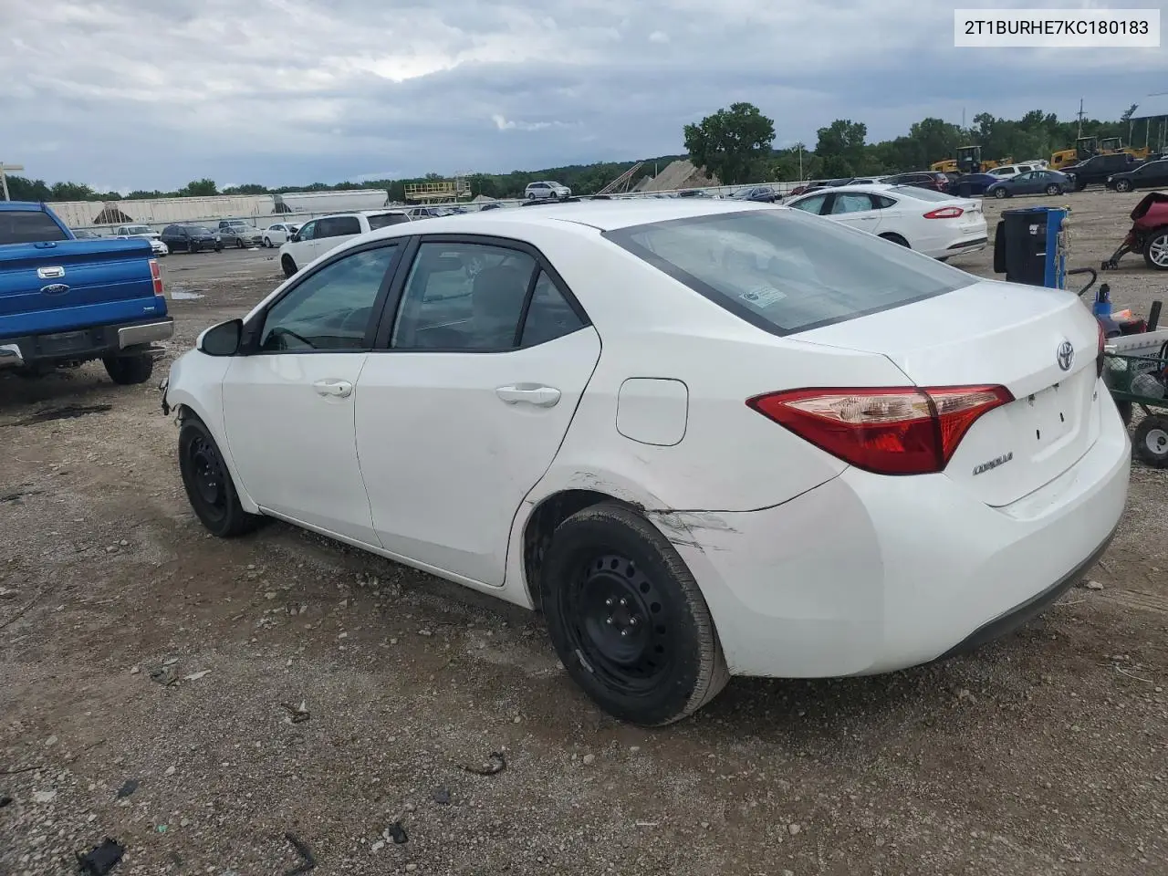 2019 Toyota Corolla L VIN: 2T1BURHE7KC180183 Lot: 63204545